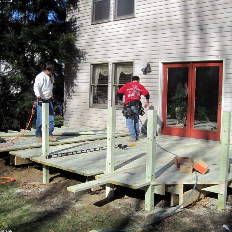 Remodeling and deck work by Jose Idrovo Construction on the CT shoreline
